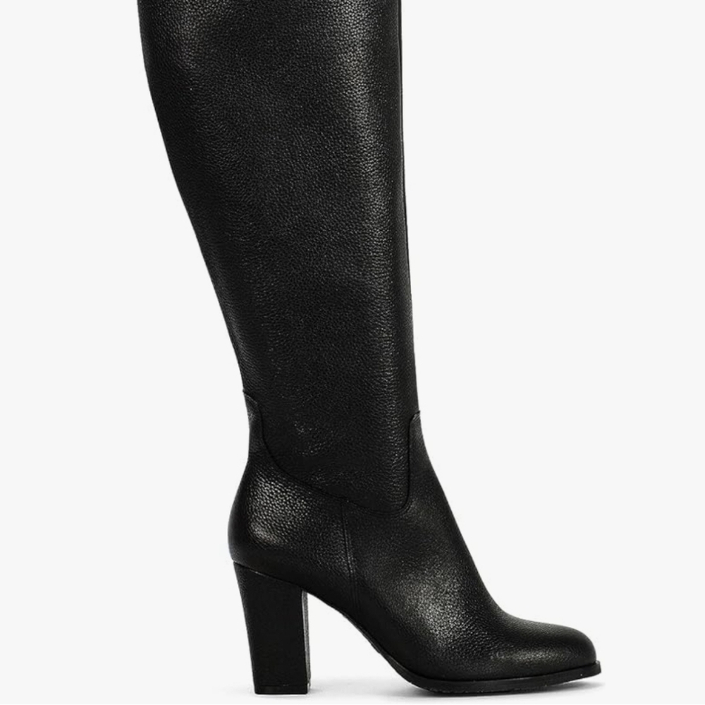 NYDJ Sebastian black leather boots (3 inch heel) Great condition..